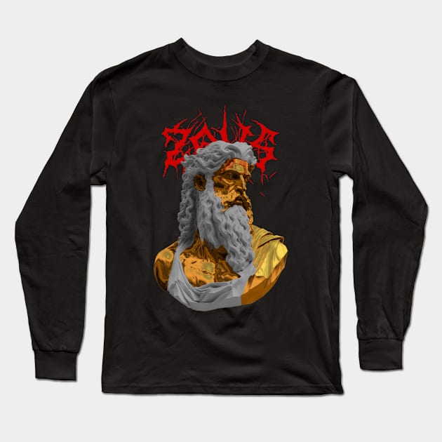 God of Zeus Long Sleeve T-Shirt by Indonexia